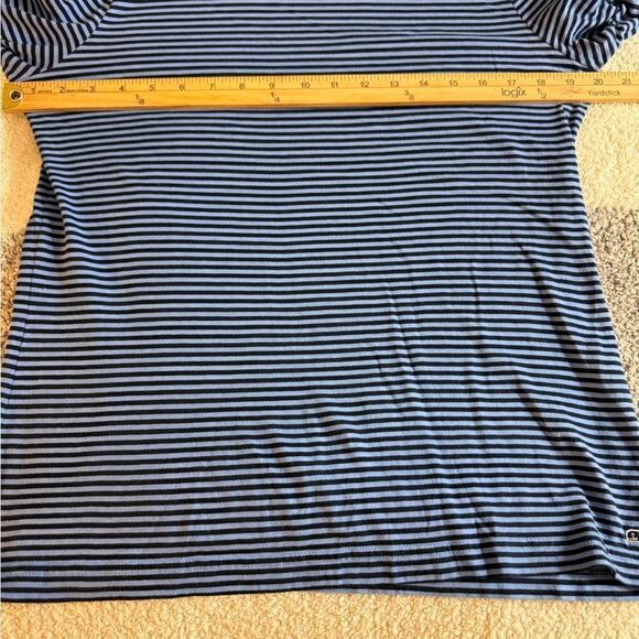 Vineyard Vines Top Womens Size Medium Pima Cotton Striped Mock Neck Basic layer - Picture 6 of 11